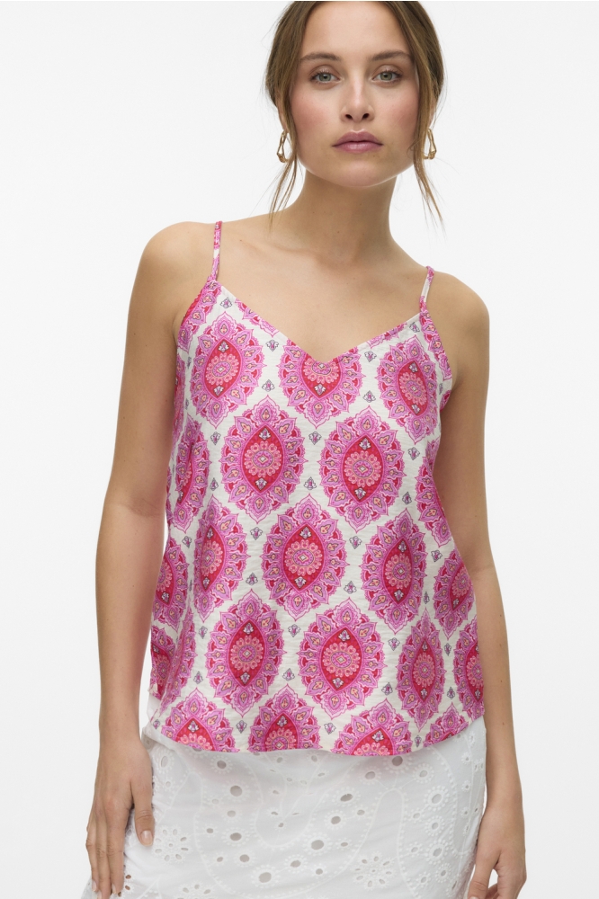 VMEVELI SINGLET TOP WVN LCS GA 10333809 BIRCH/EVELI AOP